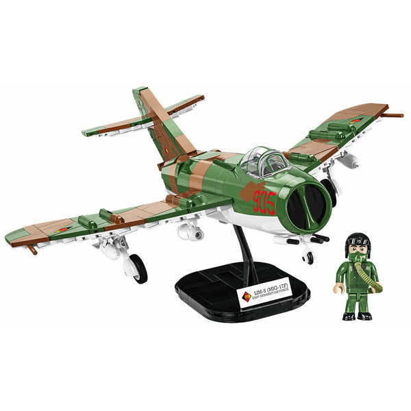 Cobi 5825 - DDR Luftwaffe  LIM 5 MIG 17F Flugzeug - 575 Klemmbausteine