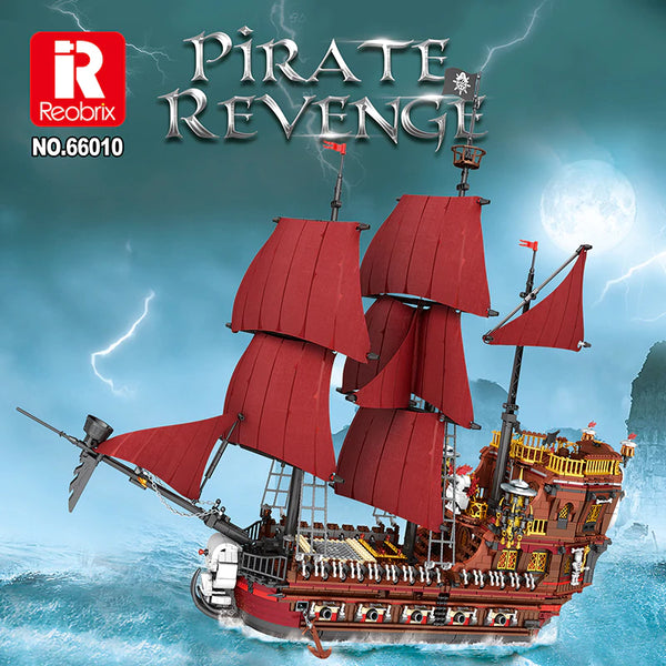 Reobrix 66010 - Queen Anne's Revenge Piratenschiff - 3066 Klemmbausteine