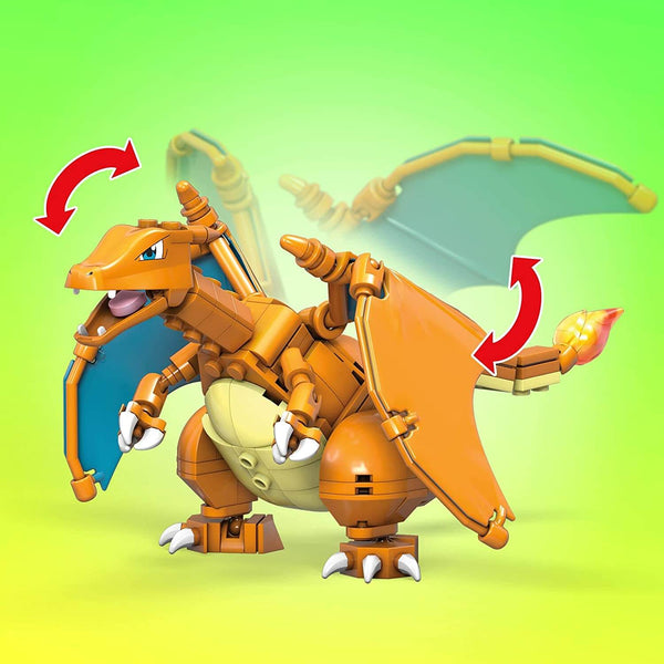Mega Construx GWY77 - Pokemon Glurak Figur - 222 Klemmbausteine