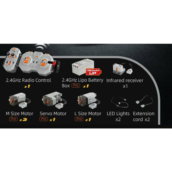 Cada C61051 - 2,4 Ghz RC Bagger Teleskoplader - 1469 Klemmbausteine