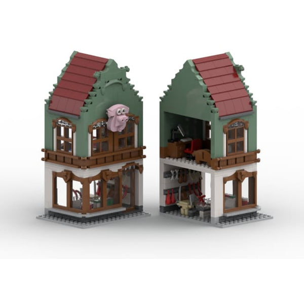 Modbrix 8045 - Dorf Metzgerei - 497 Klemmbausteine