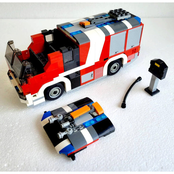 Modbrix 8048 - eLHF RT E-Feuerwehrauto - 515 Klemmbausteine