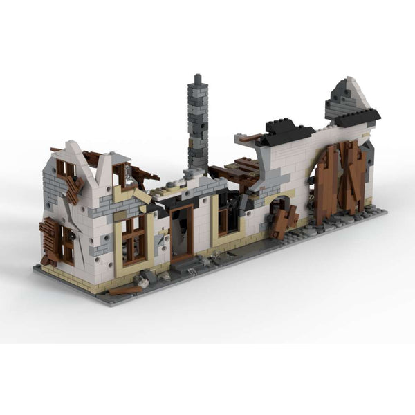 Modbrix 8052 - WW2 Bauernhof Ruine - 825 Klemmbausteine