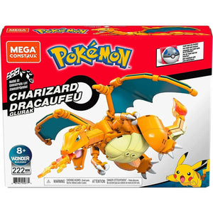 Mega Construx GWY77 - Pokemon Glurak Figur - 222 Klemmbausteine