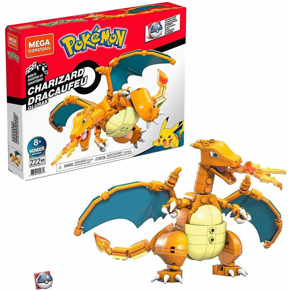 Mega Construx GWY77 - Pokemon Glurak Figur - 222 Klemmbausteine