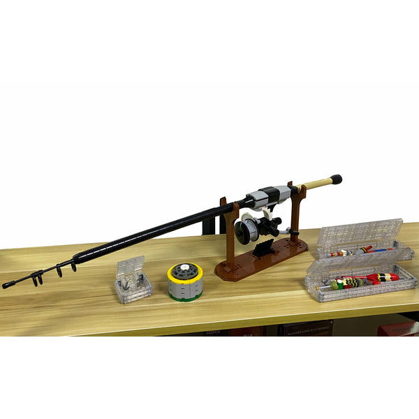Modbrix 9037 - Technik Angel Bauset mit Zubehör - 677 Klemmbausteine