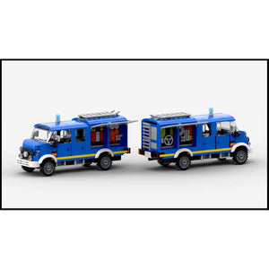 Modbrix 9087 - MB GKW 72 THW Gerätewagen LAF 1113B - 286 Klemmbausteine