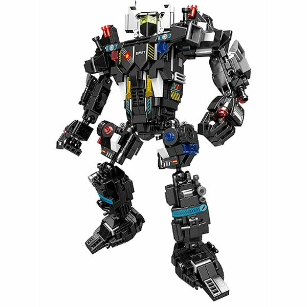 Hengtai 92021 - SWAT Transforming Roboter 9in1 Bauset - 728 Klemmbausteine