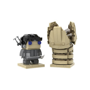 MOC - Dune Brickheadz Figuren Muad'dib & Shai-Hulud  - 310 Klemmbausteine