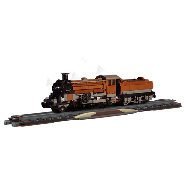 Moc - Dorice Dampf-Lokomotive Eisenbahn Bauset inkl. Schienen - 1144 Klemmbausteine