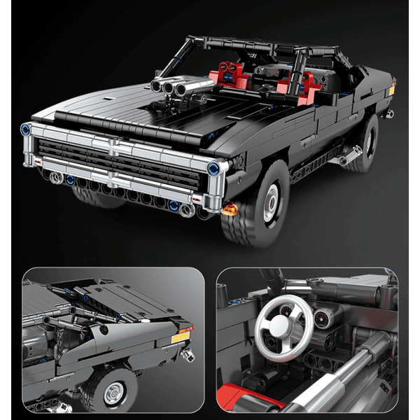 Mould King 13081 -  Charger RC Technik Muscle Car 2,4 Ghz - 1098 Klemmbausteine