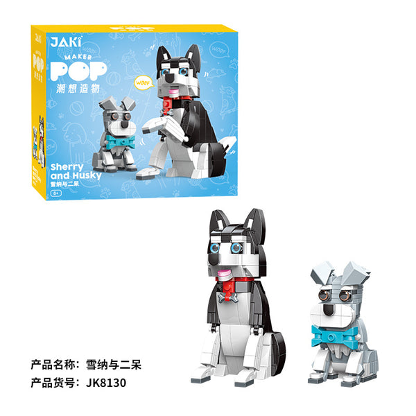 Jaki JK8130 - Sherry und Husky Figur - 322 Klemmbausteine