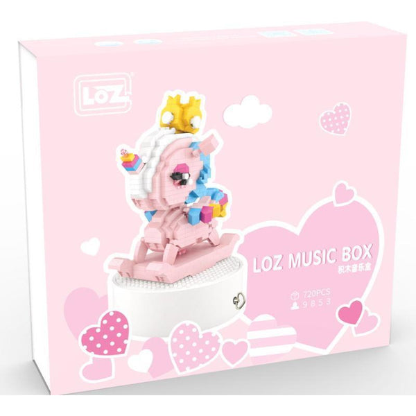 LOZ 9853 - Musikbox mit Einhorn (Diamond Blocks) - 720 Klemmbausteine