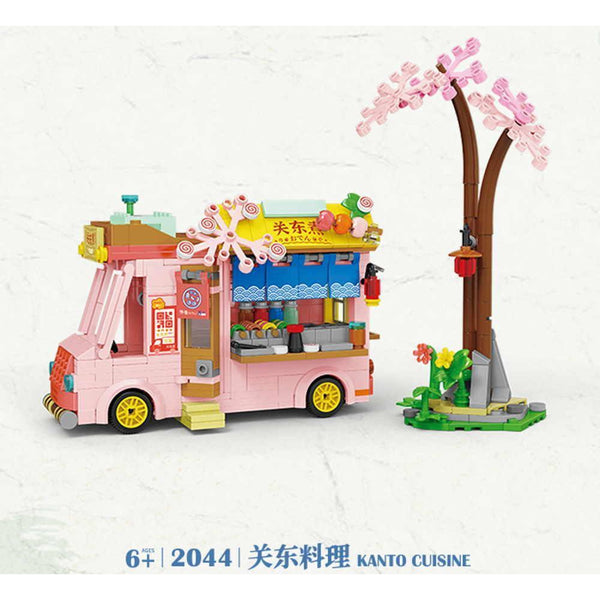 Lezi WL2044 - Kanto Food Truck (Mini Blocks) - 473 Klemmbausteine