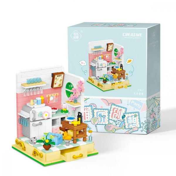 Lezi WL2067 - Küche (Mini Blocks) - 498 Klemmbausteine