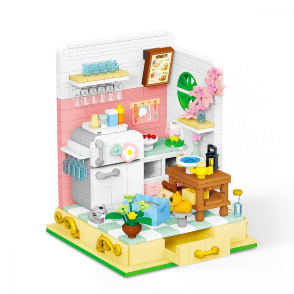 Lezi WL2067 - Küche (Mini Blocks) - 498 Klemmbausteine