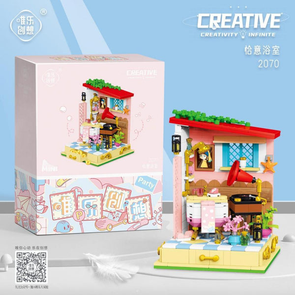 Lezi WL2070 - Musikzimmer (Mini Blocks) - 550 Klemmbausteine