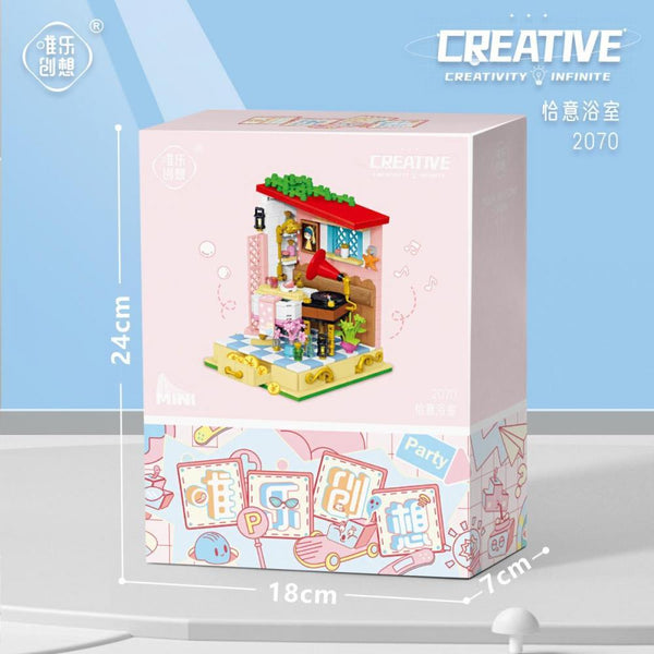 Lezi WL2070 - Musikzimmer (Mini Blocks) - 550 Klemmbausteine