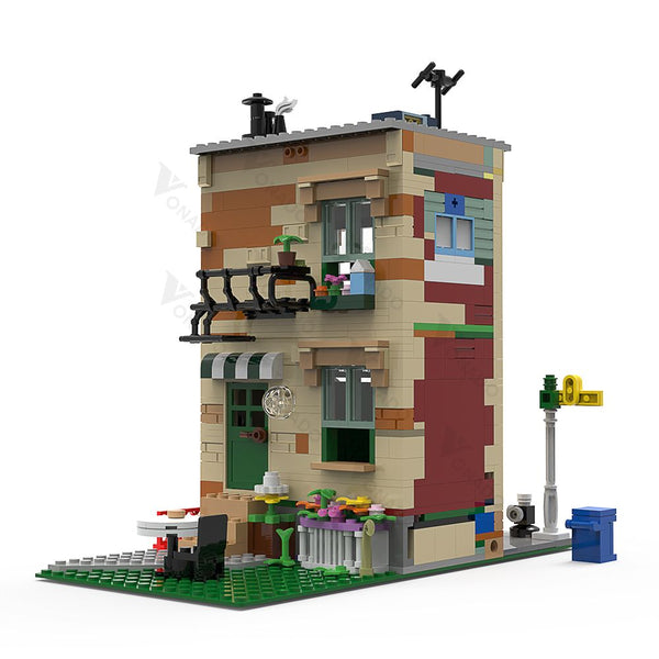 Moc - Sesamstraße Haus - 947 Klemmbausteine