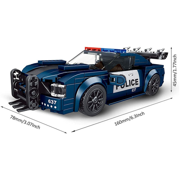 Mould King 27002 - USA Polizei Streifenwagen inkl. Display Box - 356 Klemmbausteine