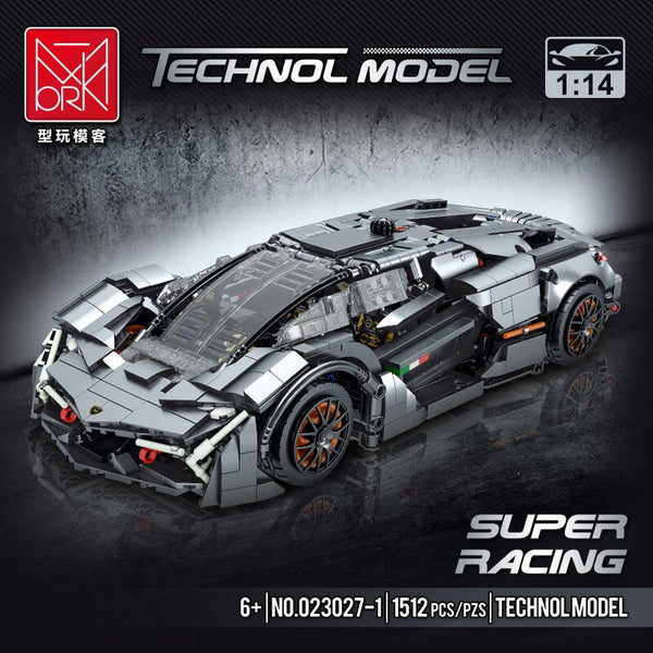 Mork 023027 - Terzo Millennio E-Sportwagen  - 1512 Klemmbausteine