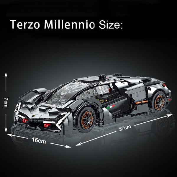 Mork 023027 - Terzo Millennio E-Sportwagen  - 1512 Klemmbausteine