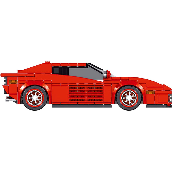 Mould King 27012 - Testarossa Sportwagen inkl. Display Box - 316 Klemmbausteine
