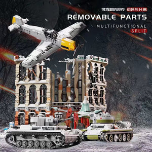 Pangu PG12007 - WW2 Kampf um Moskau Diorama - 3718 Klemmbausteine