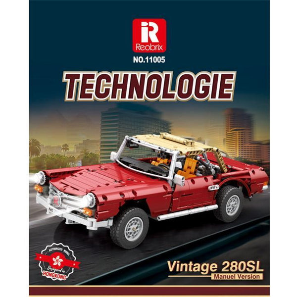 Reobrix 11005 - 2,4 Ghz Technik RC Oldtimer Cabriolet - 1578 Klemmbausteine