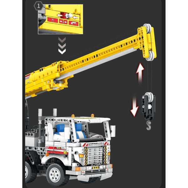 Reobrix 22007 - 2,4 Ghz Technik RC Autokran - 2206 Klemmbausteine