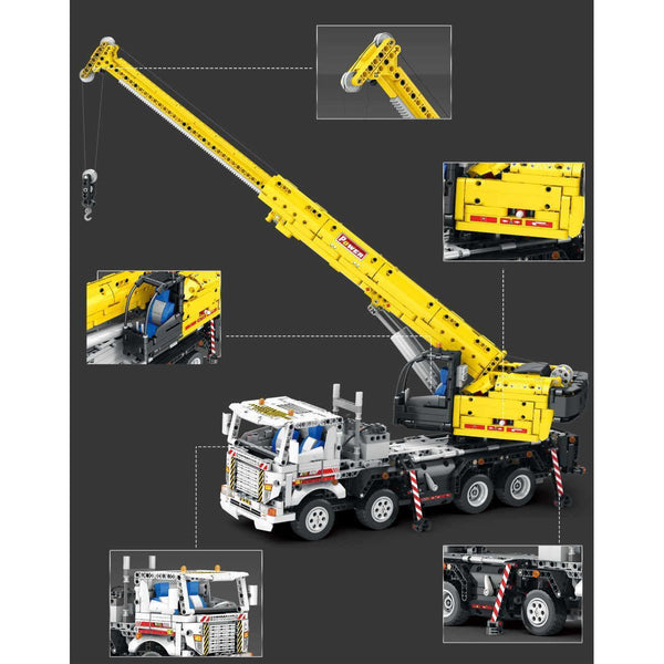 Reobrix 22007 - 2,4 Ghz Technik RC Autokran - 2206 Klemmbausteine