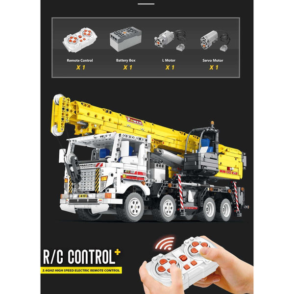 Reobrix 22007 - 2,4 Ghz Technik RC Autokran - 2206 Klemmbausteine