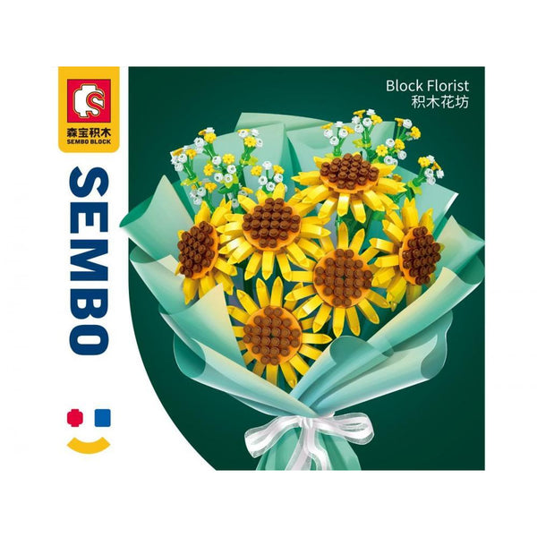 Sembo 601222 - Sonnenblumenstrauß - 1050 Klemmbausteine