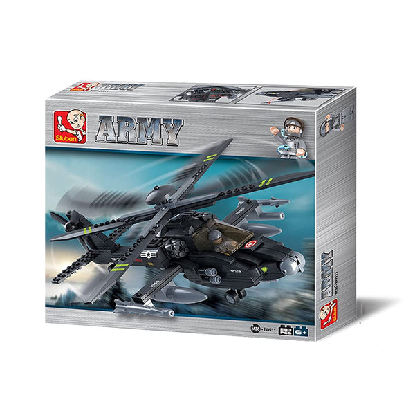 Sluban B0511 - Apache AH-64 Hubschrauber - 293 Klemmbausteine