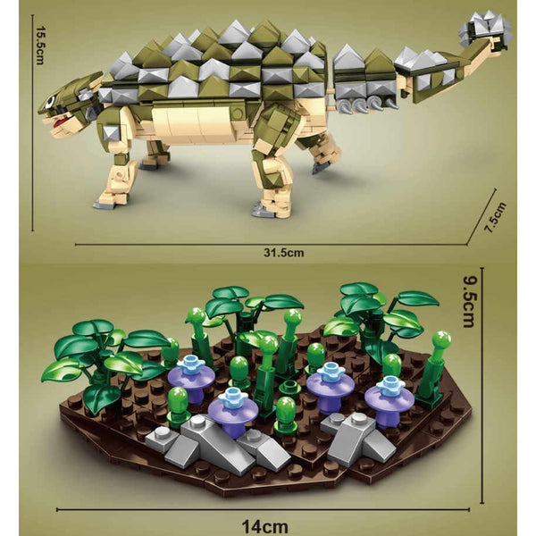 TaiGaoLe T3022 - Ankylosaurus - 601 Klemmbausteine