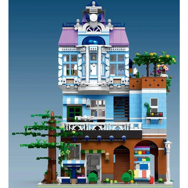 Mould King 16004 - Altstadt Cafe mit Beleuchtung - 3430 Klemmbausteine