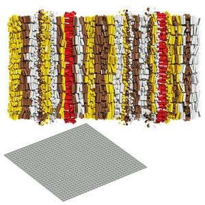 Modbrix 9017 - Bausteine Box in bunten Farben inkl. Grundplatte
