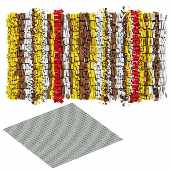 Modbrix 9017 - Bausteine Box in bunten Farben inkl. Grundplatte