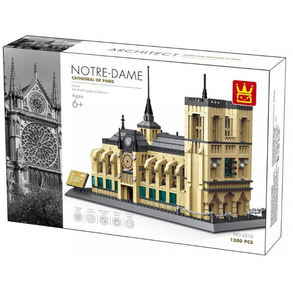 Wange 5210 - Kathedrale Notre Dame Paris - 1380 Klemmbausteine