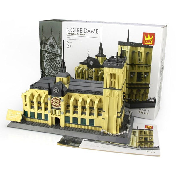Wange 5210 - Kathedrale Notre Dame Paris - 1380 Klemmbausteine