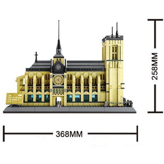 Wange 5210 - Kathedrale Notre Dame Paris - 1380 Klemmbausteine
