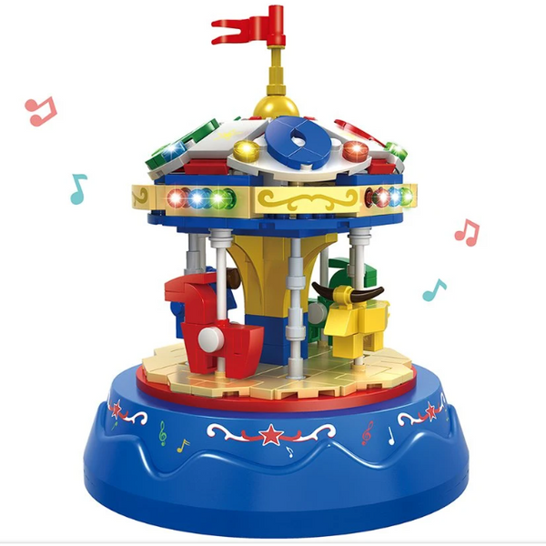 Woma C0363 - Karussell Musik Box - 222 Klemmbausteine