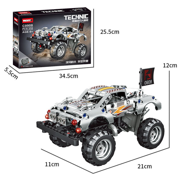 Woma C0908 - Technik Monstertruck Silver Blade - 232 Klemmbausteine