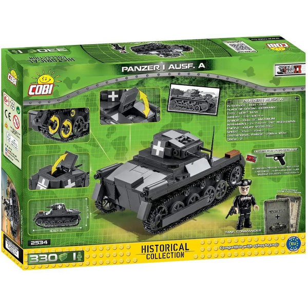 Cobi 2534 - Panzer I Sd.Kfz. 101 Ausf. A Kampfwagen - 335 Klemmbausteine