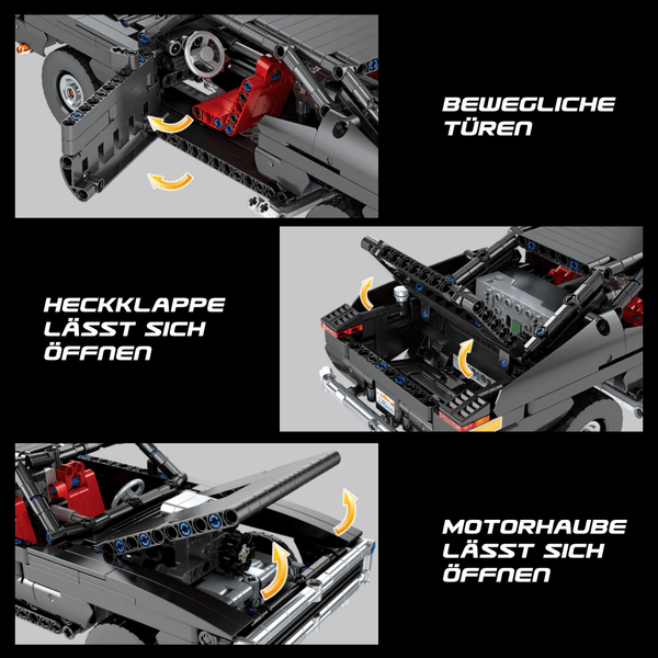 Mould King 13081 -  Charger RC Technik Muscle Car 2,4 Ghz - 1098 Klemmbausteine