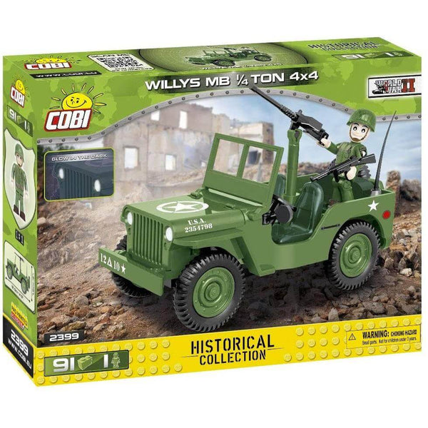 Cobi 2399 - US Army Truck 1/4t Militär LKW - 91 Klemmbausteine
