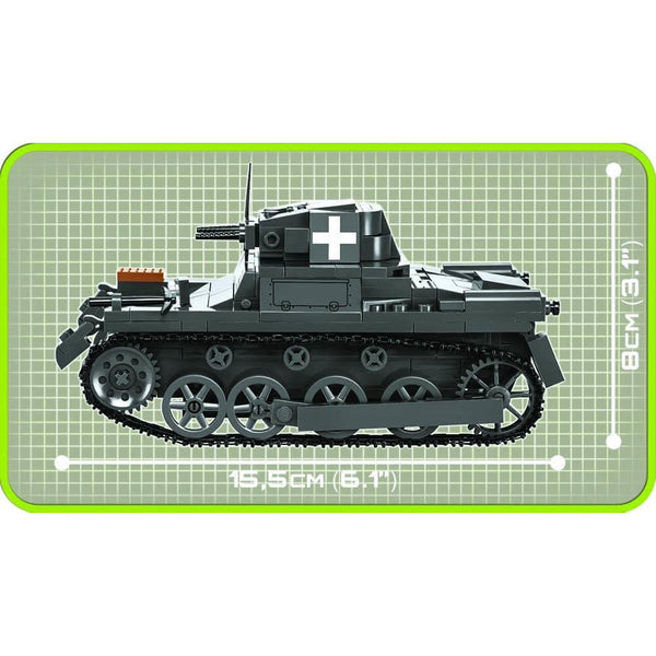 Cobi 2534 - Panzer I Sd.Kfz. 101 Ausf. A Kampfwagen - 335 Klemmbausteine