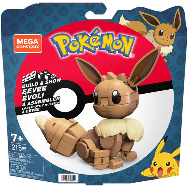 Mega Construx HDL84 - Pokemon Evoli Medium Bauset - 215 Klemmbausteine