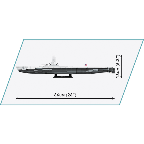 Cobi 4831 - Historical Collection WWII USS TANG SS-306 U-Boot - 777 Klemmbausteine