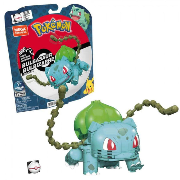 Mega Construx GVK83 - Pokemon Bisasam Bulbasaur Medium Figur - 175 Klemmbausteine